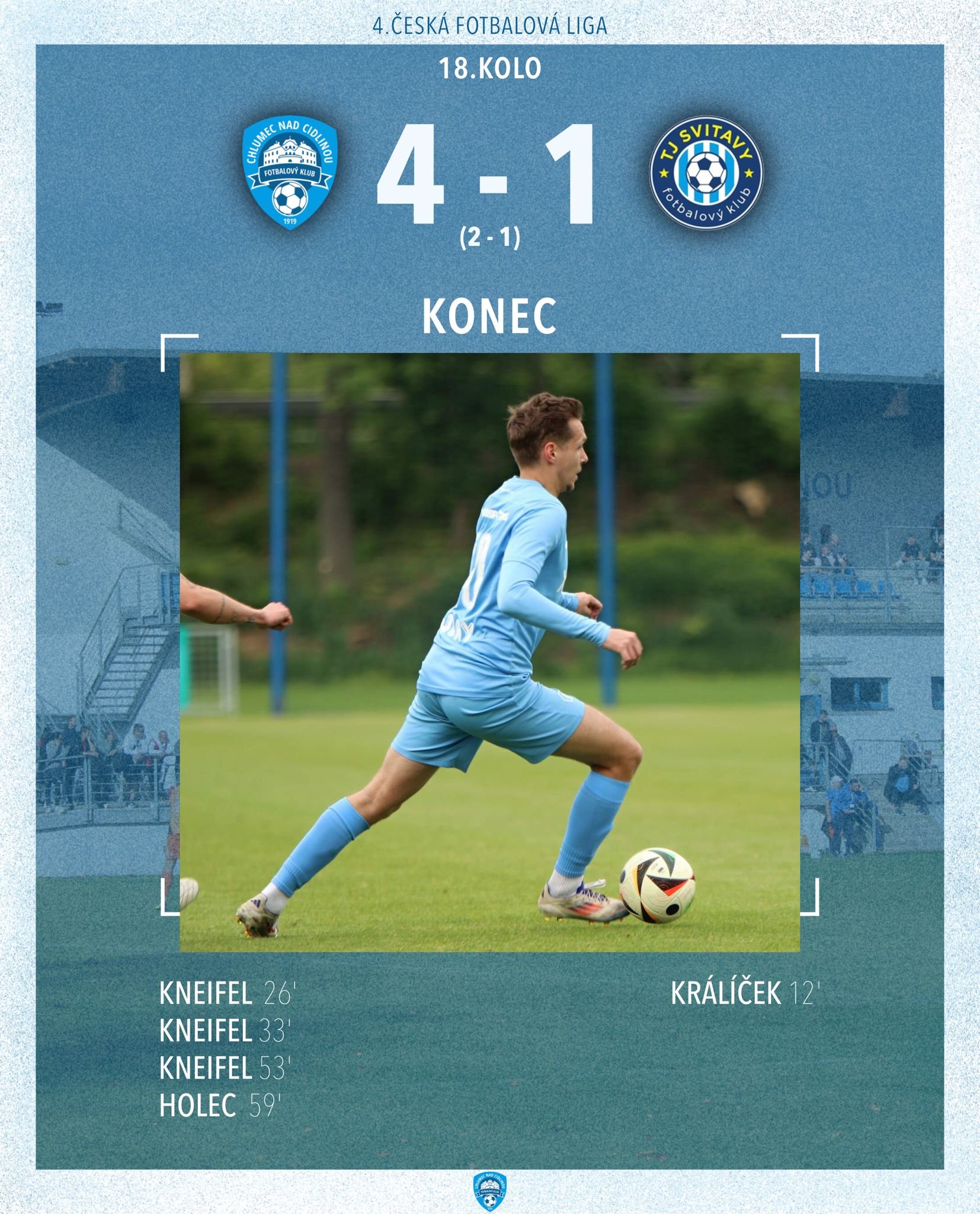 VÝHRU NAD SVITAVAMI ŘÍDIL HATTRICKEM JONY KNEIFEL